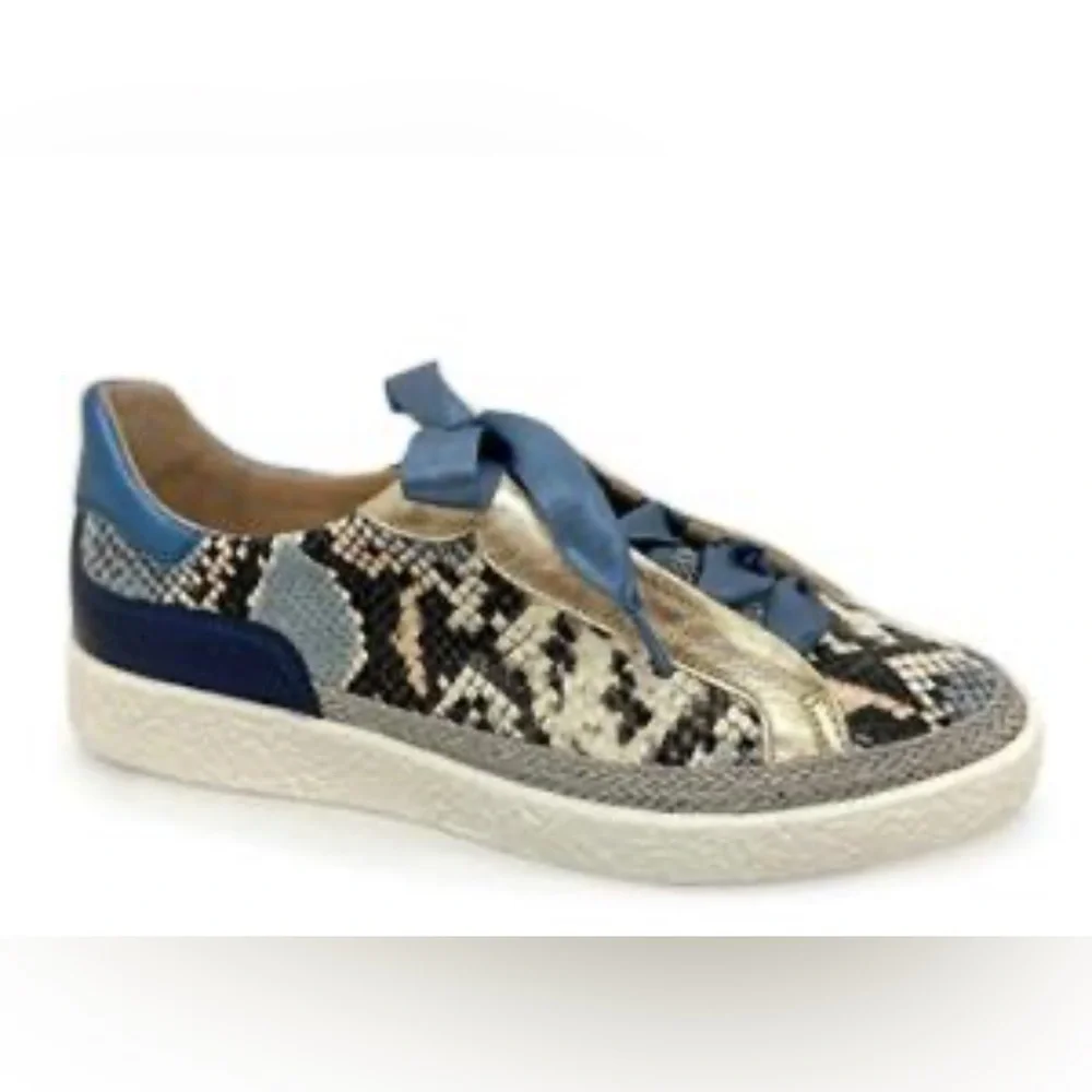 Softwaves Blue Python Print Sneaker - Picture 2 of 12
